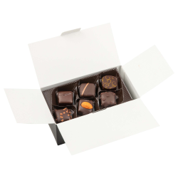 BALLOTIN CADEAU NOIR ASSORTIMENT CHOCOLAT
