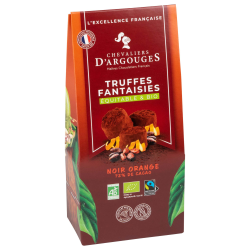 ÉTUI TRUFFES FANTAISIES NOIR SAVEUR ORANGE BIO/ÉQUITABLE